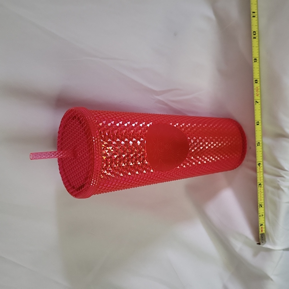 Starbucks Coral Pink studded diamond Venti Tumbler 2019 limited edition